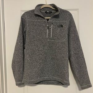 Men’s North Face Grey Quarter Zip - S